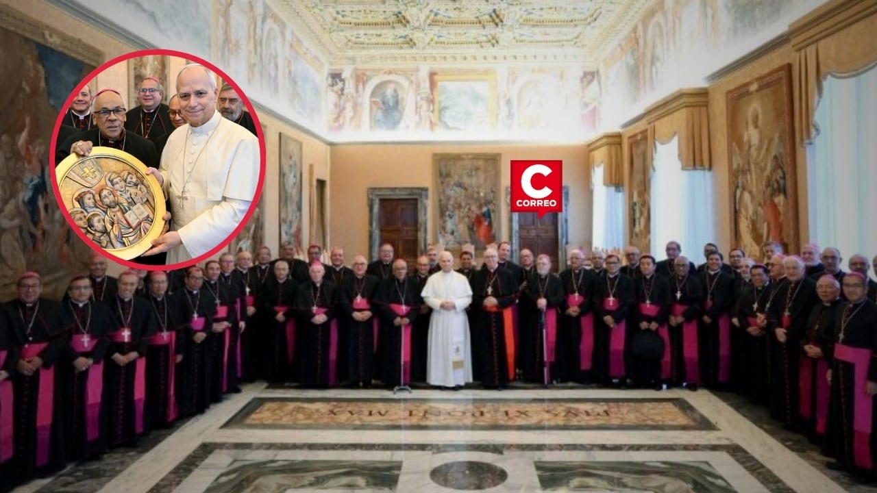 Papa León XIV recibió a obispos del Perú y compartió almuerzo en el Vaticano durante visita ad limina