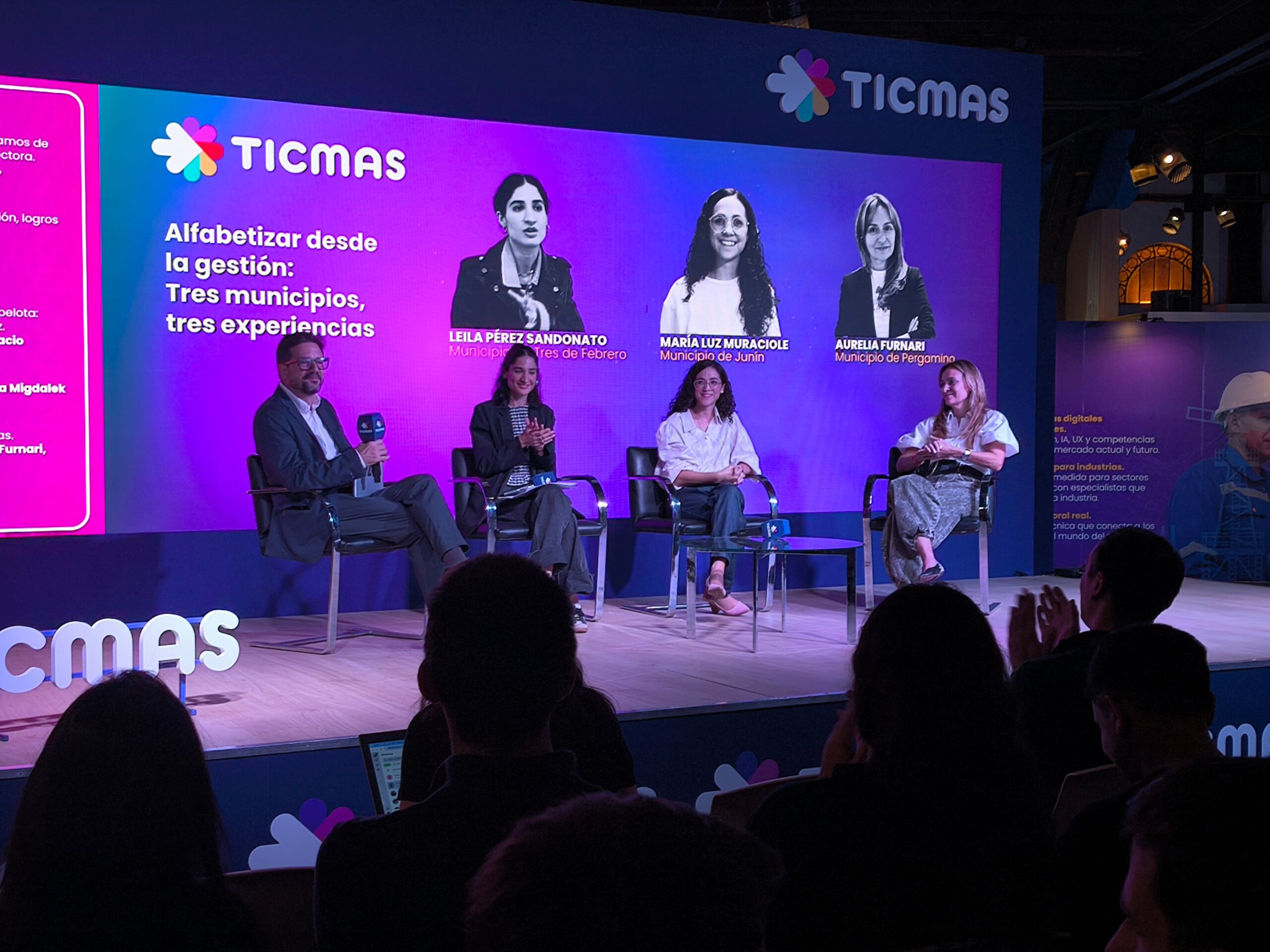 Los municipios de Junín, Pergamino y Tres de Febrero en el auditorio de Ticmas: alfabetizar desde la gestión, la cercanía y el compromiso