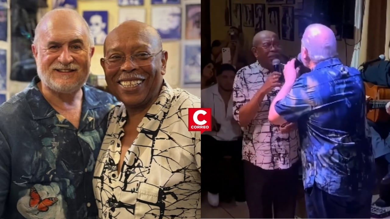 Jerry Rivas de El Gran Combo canta vals peruano “Ódiame” junto a Carlos Mosquera en popular peña limeña (VIDEO)