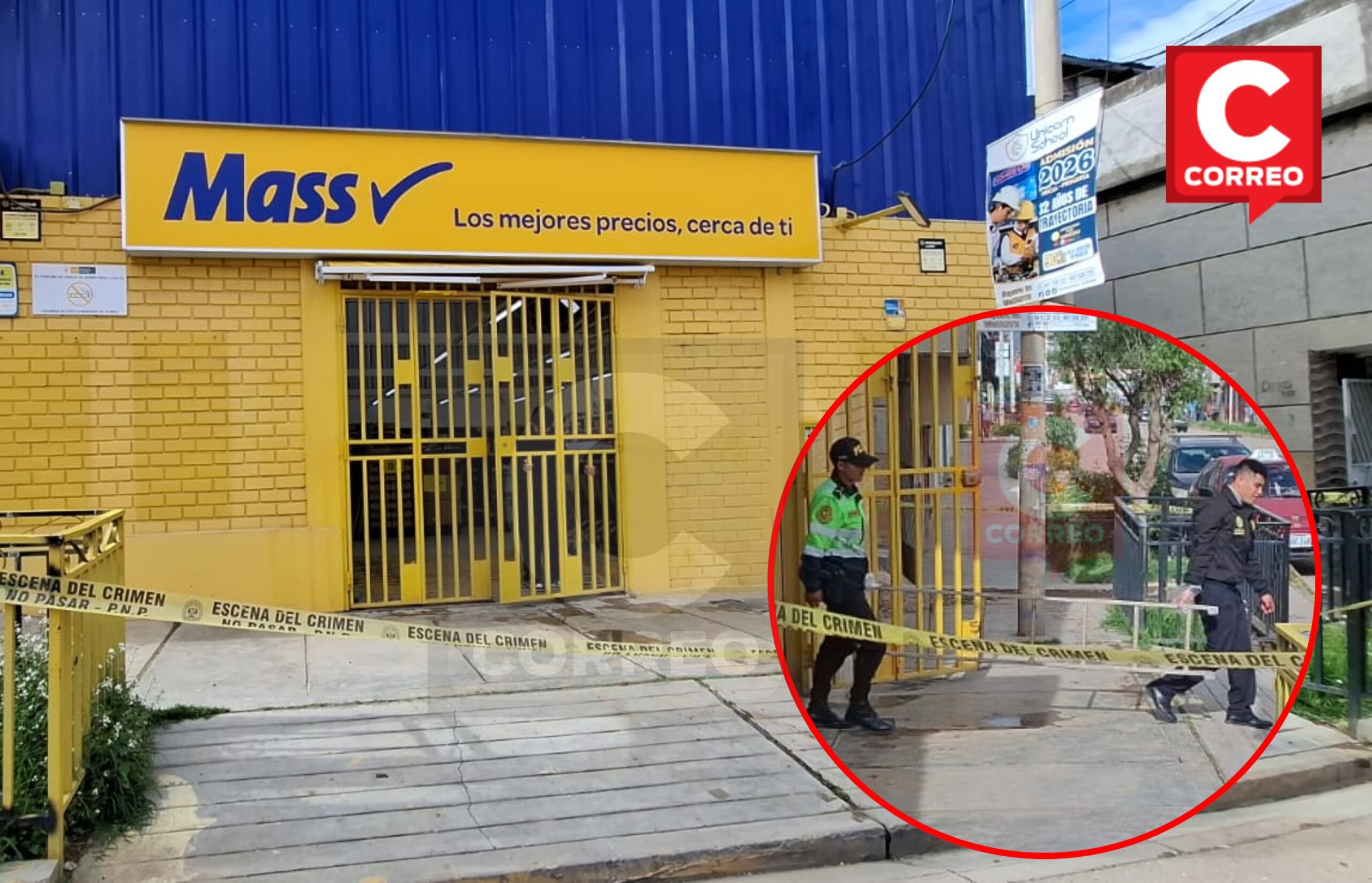 Huancayo: Hacen forado en tiendas Mass y se llevan S/9 mil de caja registradora