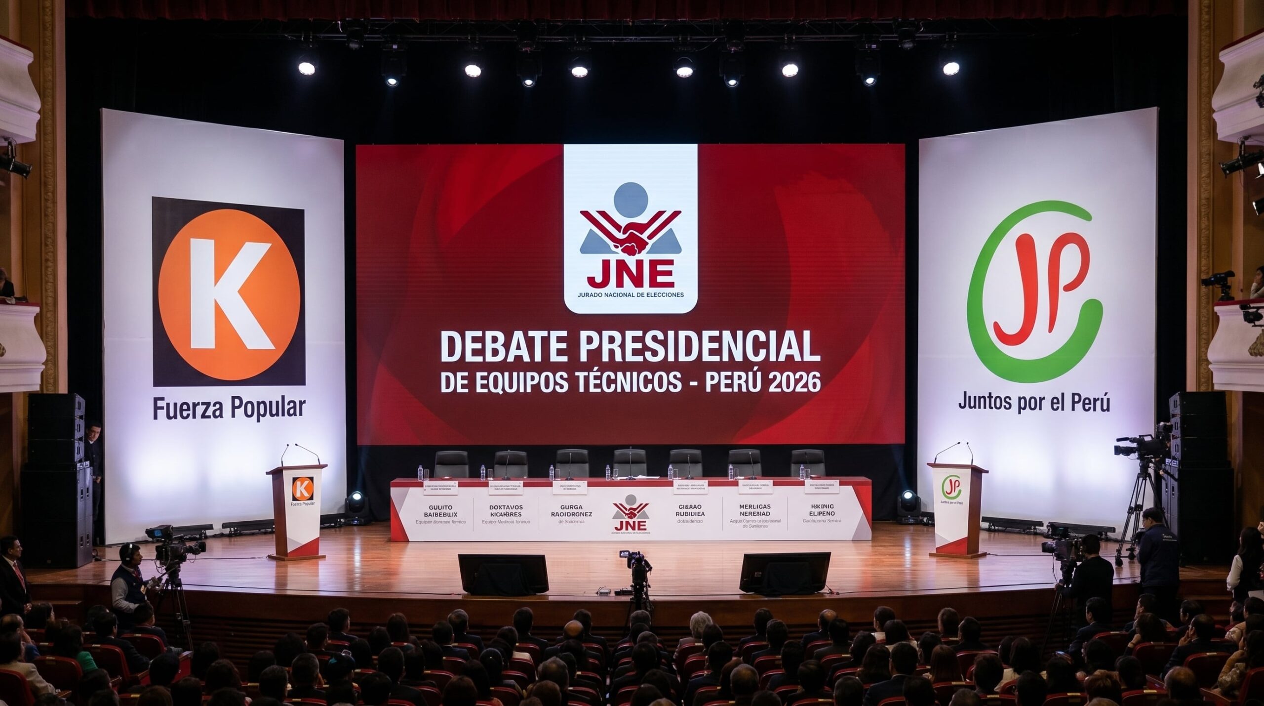 Debate presidencial 2026 EN VIVO: Equipos técnicos de Juntos por el Perú y Fuerza Popular exponen sus propuestas hoy domingo