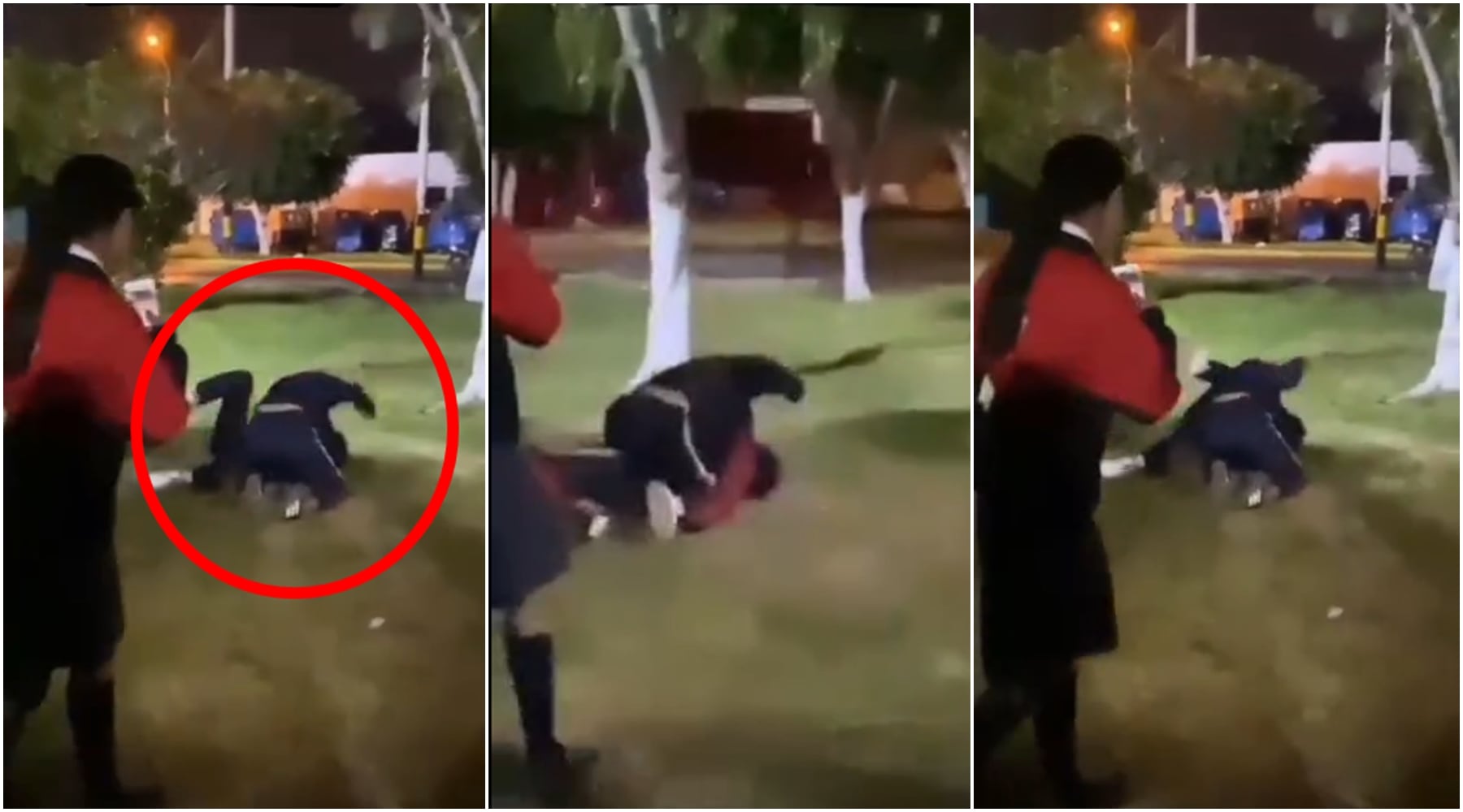 Pisco: estudiantes del colegio Bandera del Perú protagonizan brutal pelea en parque
