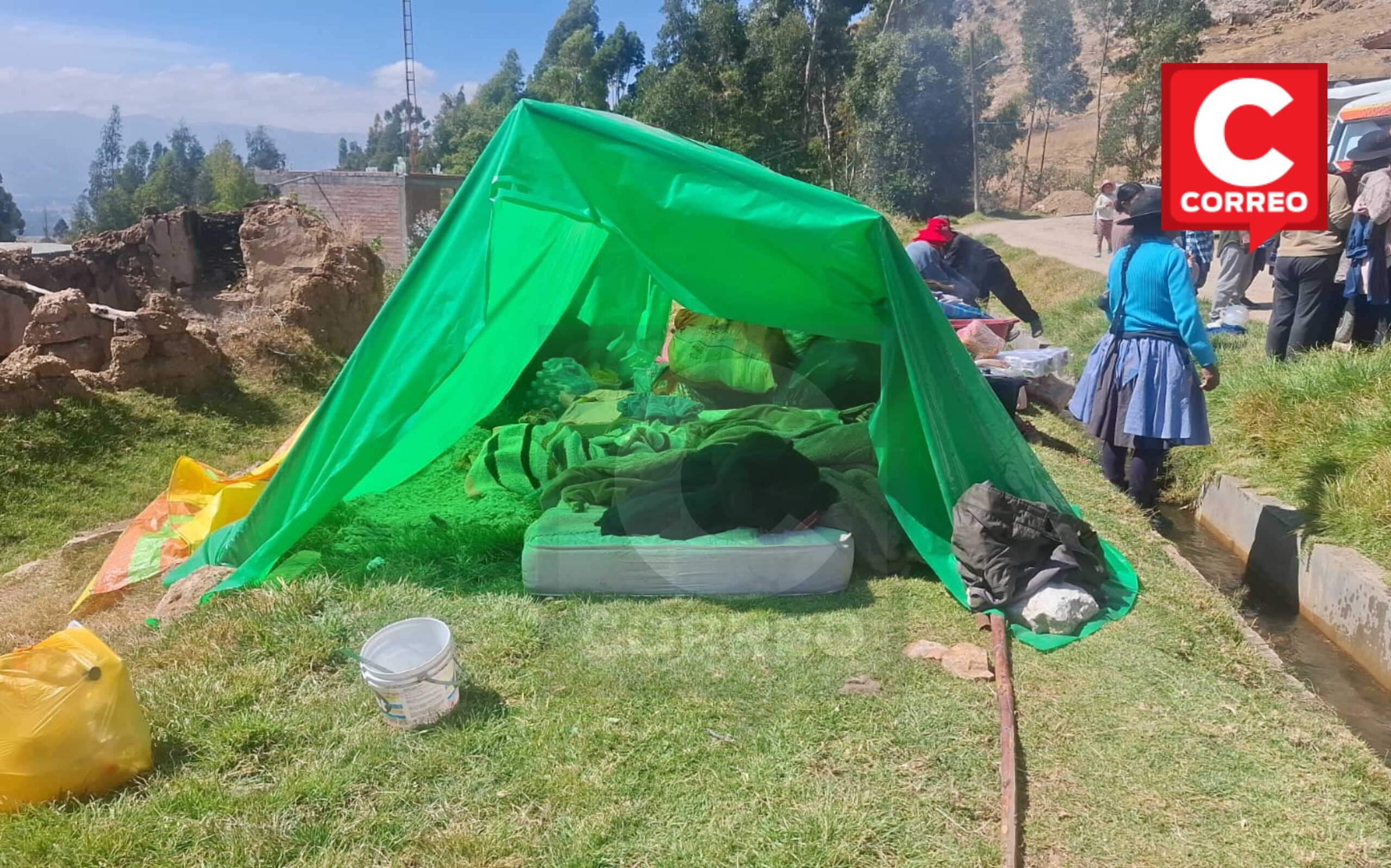 Sismo en Junín: decenas de familias duermen a la intemperie por viviendas inhabitables en Viques y Chongos Bajo